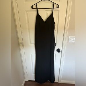 Lulus black floor length dress